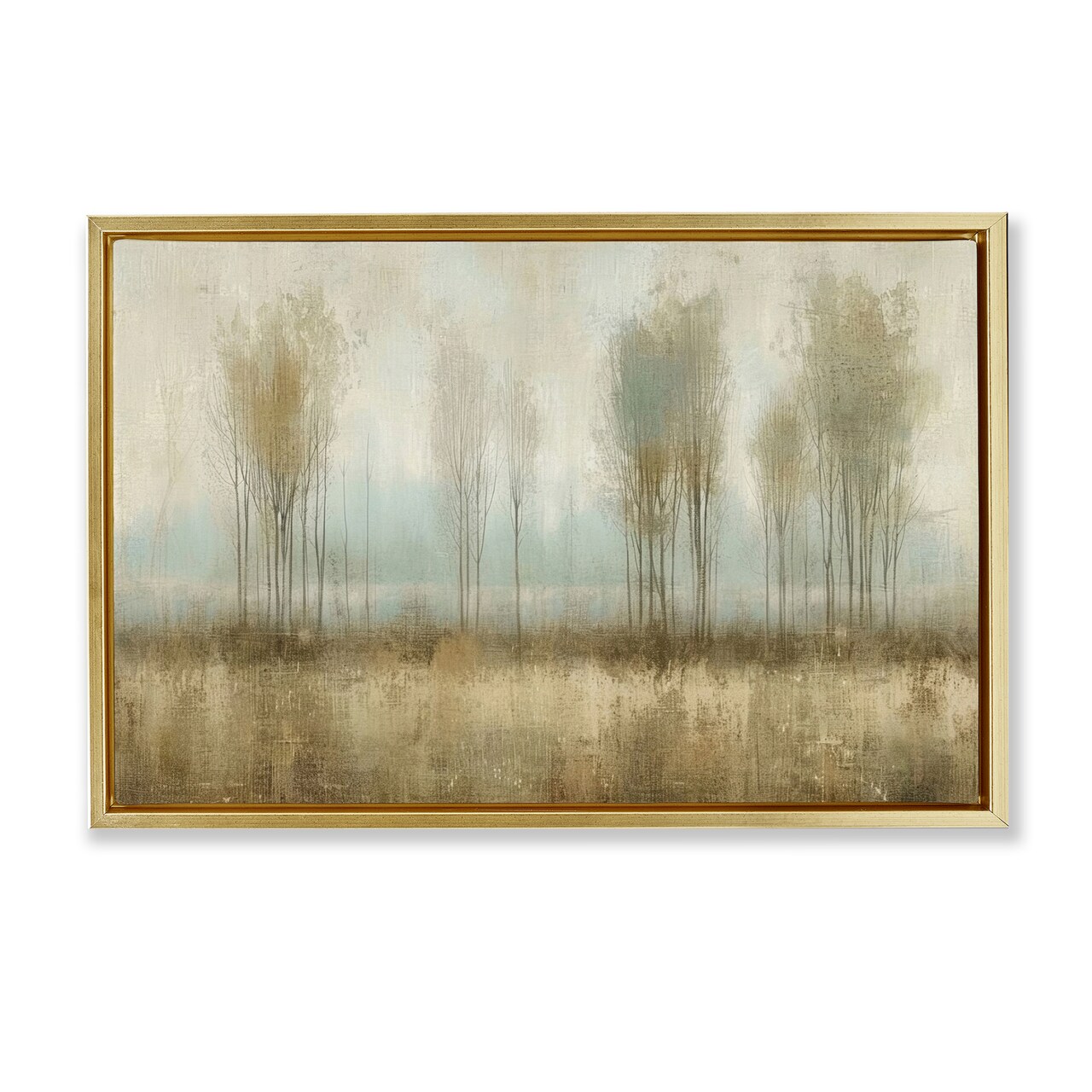 Stupell Industries Muted Forest View Floater Framed Canvas Wall Art Design by LSR Design Studio